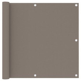 Toldo para balcón de tela oxford gris taupe 90x300 cm