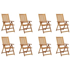Folding garden chairs 8 pcs solid acacia wood by vidaXL, Garden chairs - Ref: Foro24-3075053, Price: 532,02 €, Discount: %