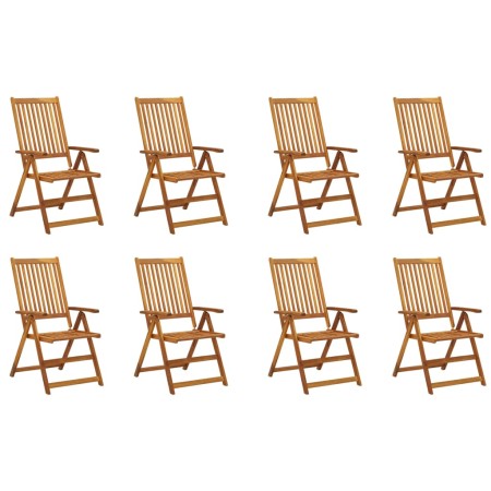 Klappbare Gartenstühle 8 Stück aus massivem Akazienholz von vidaXL, Gartenstühle - Ref: Foro24-3075053, Preis: 532,02 €, Raba...