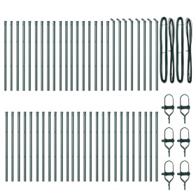 Poste de Cerca 52 pcs Verde Ø32 mm 80 cm Acero Galvanizado von , Zaunpfosten - Ref: Foro24-3350110, Preis: 223,84 €, Rabatt: ...