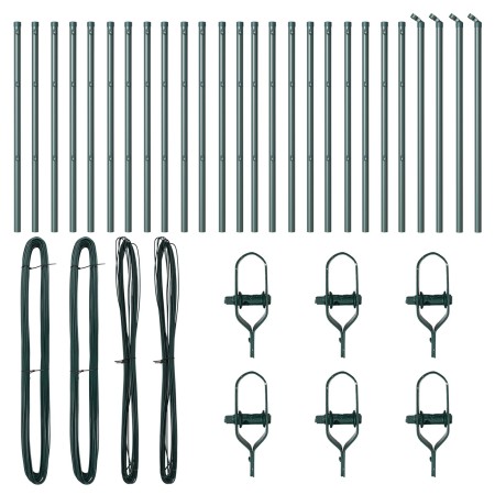 Postes de cerca 26 pcs Verde Ø32 mm 100 cm Acero galvanizado von , Zaunpfosten - Ref: Foro24-3350113, Preis: 130,14 €, Rabatt...