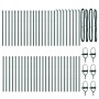 posts de cerca 52 pcs Verde Ø32 mm 100 cm Acero Galvanizado by , fence posts - Ref: Foro24-3350114, Price: 221,70 €, Discount: %
