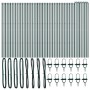 Poste para Vallas 52 pcs Verde Ø32 mm 190 cm Acero Galvanizado by , fence posts - Ref: Foro24-3350122, Price: 363,98 €, Disco...