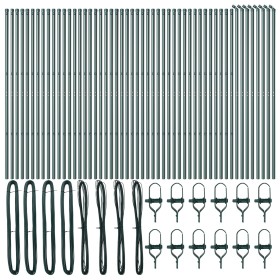 poste de cerca 52 pcs Verde Ø32 mm 200 cm Acero galvanizado by , fence posts - Ref: Foro24-3350124, Price: 380,76 €, Discount: %