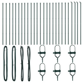 Postes de cerca 26 pcs Verde Ø32 mm 210 cm Acero Galvanizado de , Postes de cerca - Ref: Foro24-3350125, Precio: 225,83 €, De...