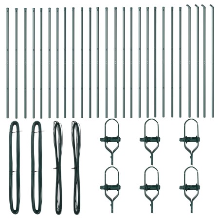 Postes de cerca 26 pcs Verde Ø32 mm 210 cm Acero Galvanizado de , Postes de cerca - Ref: Foro24-3350125, Precio: 225,83 €, De...