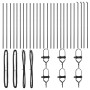 poste de cerca  26 pcs gris Ø32 mm 190 cm acero galvanizado | Foro24.es | Tu tienda online para hogar, jardín y más Foro24.es
