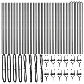 Columnas de cercas 52 pcs Gris Ø32 mm 210 cm Acero Galvanizado by , fence posts - Ref: Foro24-3350144, Price: 390,81 €, Disco...