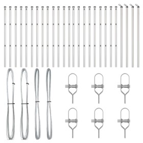 Poste de Cerca 26 pcs Ø32 mm 100 cm Acero Galvanizado von , Zaunpfosten - Ref: Foro24-3350149, Preis: 117,48 €, Rabatt: -5%%