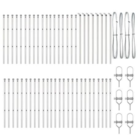 Posts para cerca 52 pcs Ø32 mm 120 cm Acero Galvanizado von , Zaunpfosten - Ref: Foro24-3350152, Preis: 256,33 €, Rabatt: -5%%