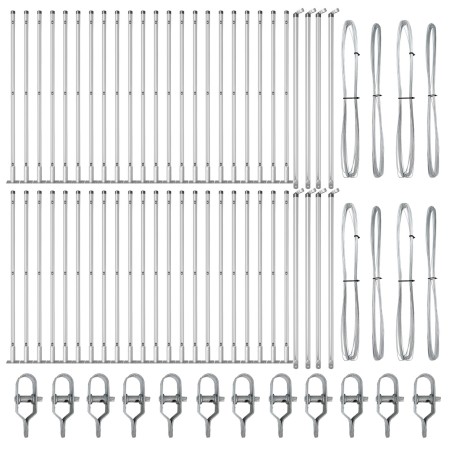 Postes de cercado con placas base 52 pcs Ø32mm 90cm de acero galvanizado by , fence posts - Ref: Foro24-3350260, Price: 335,4...