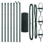 Cerca Euro de con 7 Postes 0.4x10 m Acero Galvanizado Verde by , fence panels - Ref: Foro24-3350303, Price: 48,91 €, Discount: %