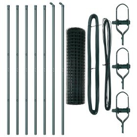 Cerca Europea Set de 2 Verde Acero con Revestimiento en Polvo by , fence panels - Ref: Foro24-3350307, Price: 89,84 €, Discou...