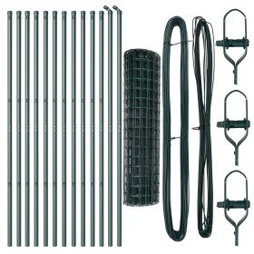 Cerca Euro con 13 postes 1x25 m de acero galvanizado verde von , Zaunpaneele - Ref: Foro24-3350319, Preis: 179,77 €, Rabatt: ...
