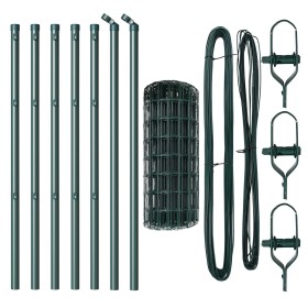 Cerca Euro de Set de 2 Verde Acero Recubierto en Polvo 10 x 0.8 m by , fence panels - Ref: Foro24-3350348, Price: 69,30 €, Di...
