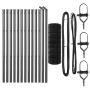Cerca Euro con 13 postes 0.6x25 m Acero galvanizado Gris de , Paneles de vallas - Ref: Foro24-3350412, Precio: 103,53 €, Desc...