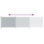 Toldo lateral retráctil para patio gris 600x160 cm