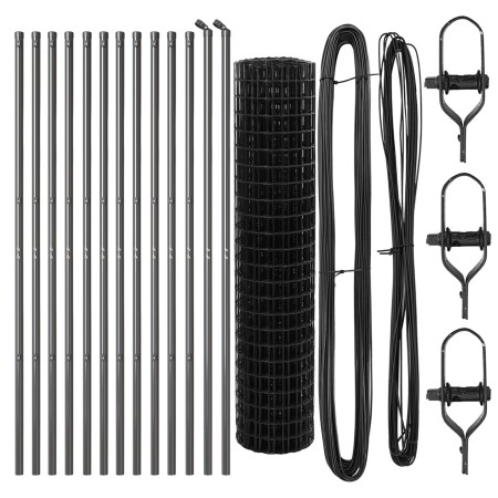 Cerca Euro Set de 2 Gris Acero 25 x 1 m Duradero Cerca Euro de , Paneles de vallas - Ref: Foro24-3350447, Precio: 142,68 €, D...