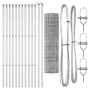 Valla Euro con 13 postes 1.2x25 m de acero galvanizado by , fence panels - Ref: Foro24-3350502, Price: 212,27 €, Discount: %