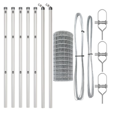 Cerca Euro con 13 postes 0.4x50 m de Acero Galvanizado von , Zaunpaneele - Ref: Foro24-3350513, Preis: 209,33 €, Rabatt: %