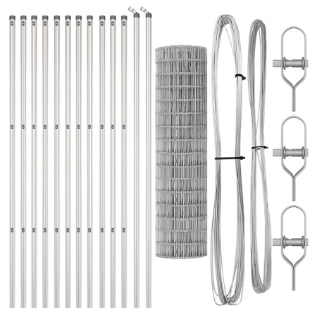 Cerca Euro de con 13 Postes 1,2x25 m Acero Galvanizado de , Paneles de vallas - Ref: Foro24-3350533, Precio: 225,12 €