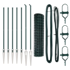 Euro Fence con 7 postes con punta 1.4x10 m de acero galvanizado verde von , Zaunpaneele - Ref: Foro24-3350557, Preis: 165,14 ...