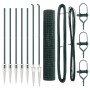 Cerca Euro  con 7 Postes con Pica 1.6x10 m de Acero Galvanizado Verde | Foro24.es | Tu tienda online para hogar, jardín y más Foro24.es