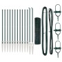 Cerca Euro con 13 Postes de Espiga 1x25 m Acero Galvanizado Verde de , Paneles de vallas - Ref: Foro24-3350589, Precio: 211,4...