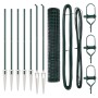 Euro Fence con 7 Postes de Punta 1.6x10 m de Acero Galvanizado Verde de , Paneles de vallas - Ref: Foro24-3350618, Precio: 14...