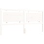 Weißer Massivholzbettrahmen mit Kopfteil 200x200 cm von vidaXL, Betten und Lattenroste - Ref: Foro24-3194072, Preis: 181,71 €...