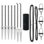 Euro Fence con 7 postes tipo clavo 0.6x10 m Acero galvanizado gris de , Paneles de vallas - Ref: Foro24-3350643, Precio: 97,3...