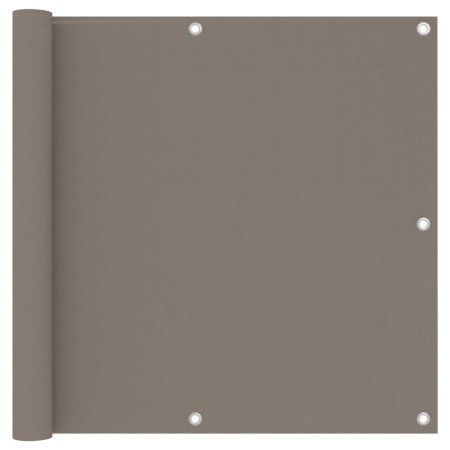 Toldo para balcón de tela oxford gris taupe 90x400 cm
