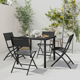 5-teiliges Garten-Ess-Set aus Stahl von vidaXL, Gartensets - Ref: Foro24-3073513, Preis: 227,47 €, Rabatt: %