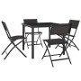 5-teiliges Garten-Ess-Set aus Stahl von vidaXL, Gartensets - Ref: Foro24-3073513, Preis: 233,00 €, Rabatt: %