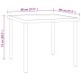 5-teiliges Garten-Ess-Set aus Stahl von vidaXL, Gartensets - Ref: Foro24-3073513, Preis: 233,00 €, Rabatt: %