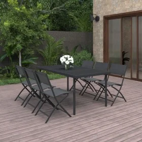 7-teiliges Garten-Essset aus Stahl von vidaXL, Gartensets - Ref: Foro24-3073505, Preis: 394,50 €, Rabatt: %