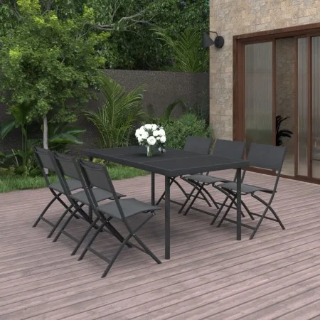 7-teiliges Garten-Essset aus Stahl von vidaXL, Gartensets - Ref: Foro24-3073505, Preis: 394,97 €, Rabatt: %