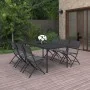 7-teiliges Garten-Essset aus Stahl von vidaXL, Gartensets - Ref: Foro24-3073505, Preis: 394,97 €, Rabatt: %