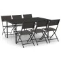 7-piece steel garden dining set by vidaXL, Garden sets - Ref: Foro24-3073505, Price: 394,97 €, Discount: %