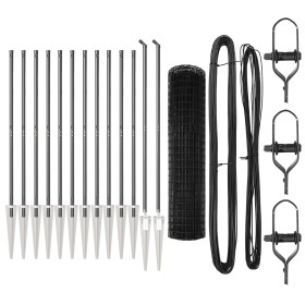 Cerca Euro de Set de 2 Gris Acero con recubrimiento en polvo by , fence panels - Ref: Foro24-3350713, Price: 238,06 €, Discou...