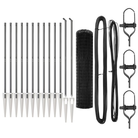 Cerca Euro de  Set de 2 Gris Acero con recubrimiento en polvo | Foro24.es | Tu tienda online para hogar, jardín y más Foro24.es