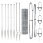 Cerca Euro de  con 7 Postes de Punta 1.4x10 m de Acero Galvanizado | Foro24.es | Tu tienda online para hogar, jardín y más Foro24.es