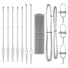 Euro Fence con 7 postes de pica 1.2x10 m de acero galvanizado by , fence panels - Ref: Foro24-3350752, Price: 138,48 €, Disco...