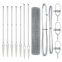 Cerca Euro con 7 postes de púa 1.5x10 m de acero galvanizado by , fence panels - Ref: Foro24-3350754, Price: 154,34 €, Discou...