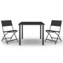 3-piece steel garden dining set by vidaXL, Garden sets - Ref: Foro24-3073512, Price: 159,47 €, Discount: %