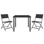 3-piece steel garden dining set by vidaXL, Garden sets - Ref: Foro24-3073512, Price: 159,47 €, Discount: %