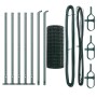 Cerca Euro con 7 postes flangados 0.6x10 m de acero galvanizado by , fence panels - Ref: Foro24-3350802, Price: 75,50 €, Disc...