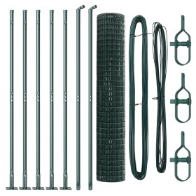 Euro Fence con 7 postes en flange 1.5x10 m de acero galvanizado von , Zaunpaneele - Ref: Foro24-3350807, Preis: 132,54 €, Rab...