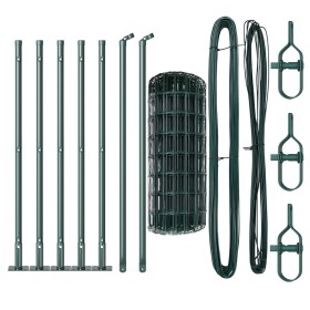 Cerca Euro con 7 Postes con Flange 0.4x10 m de Acero Galvanizado von , Zaunpaneele - Ref: Foro24-3350809, Preis: 73,53 €, Rab...