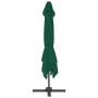 Sombrilla voladiza con poste de aluminio verde 300x300 cm de vidaXL, Sombrillas - Ref: Foro24-44634, Precio: 176,53 €, Descue...